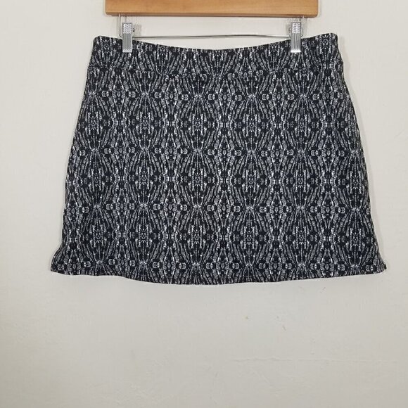 NWT Tranquility by Colorado Clothing Rhombi Black Skirt Skort Size L - Picture 6 of 6
